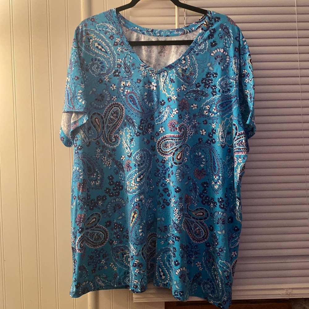 Woman Within Paisley Plus Size Top
